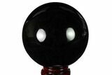 Polished Obsidian Sphere - Mexico #163294-1